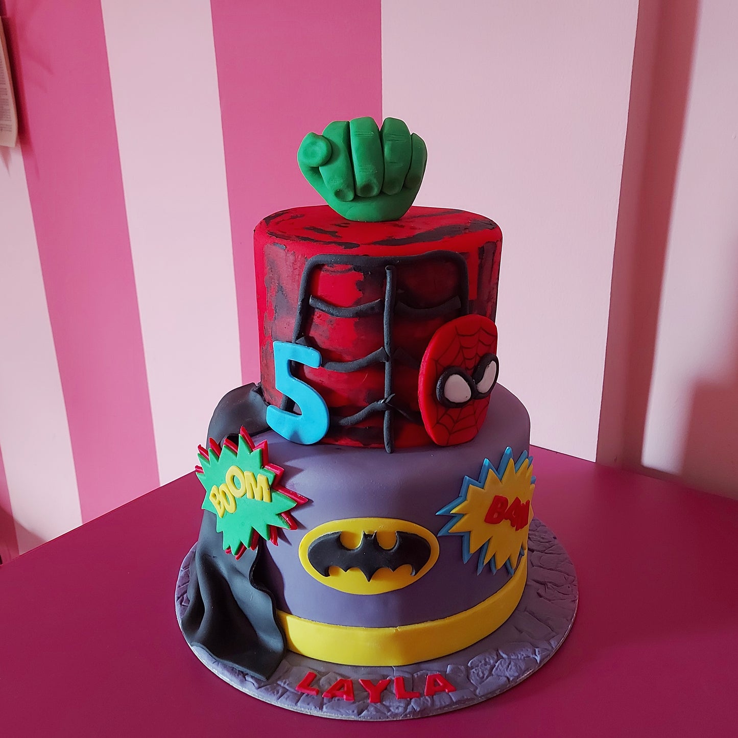 Superheroes Cake