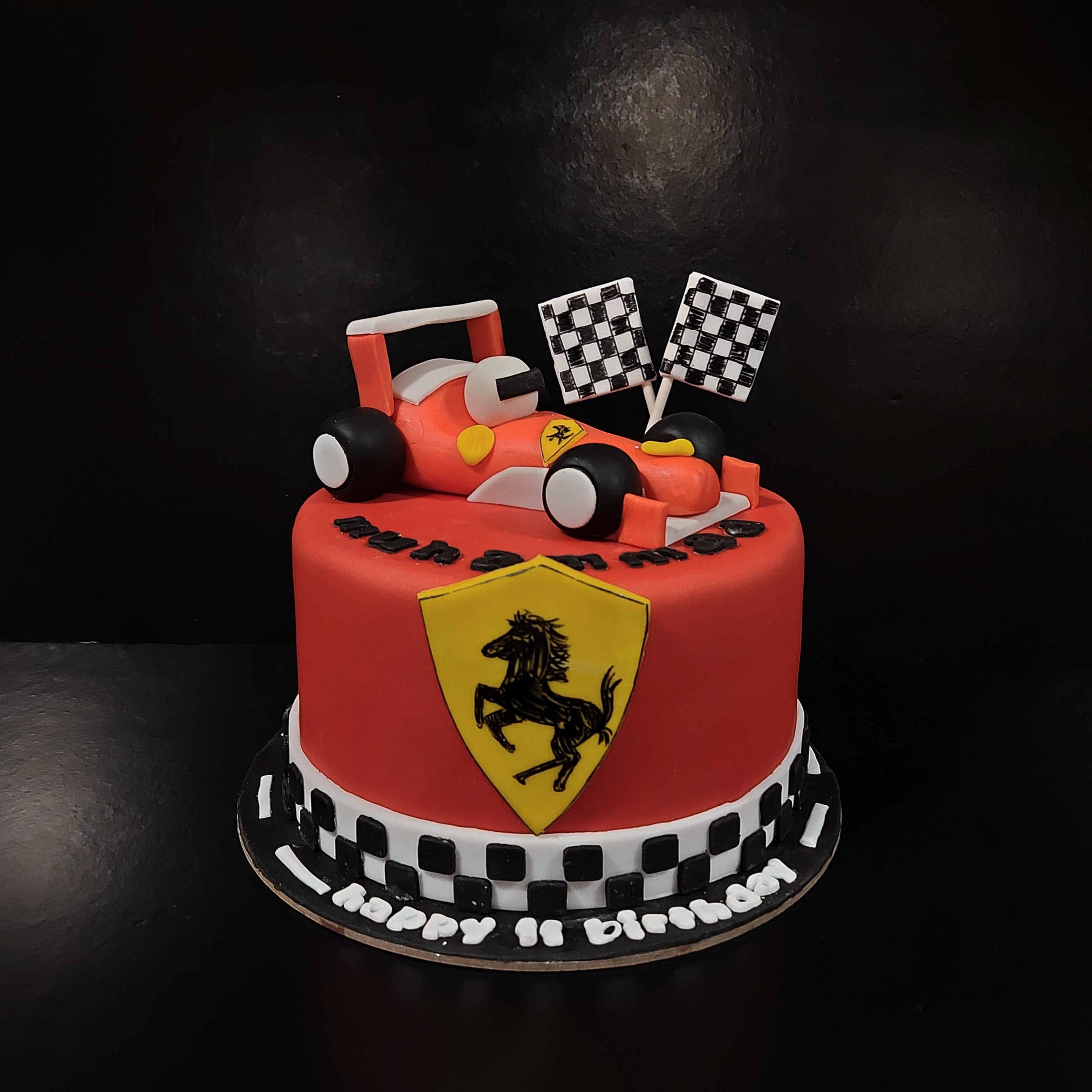 Boys cake 35 – Ferrari red. – Heidelberg Cakes